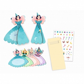 Пригласительные открытки – Феи, 8 шт. с конвертами (Djeco, 04783k)